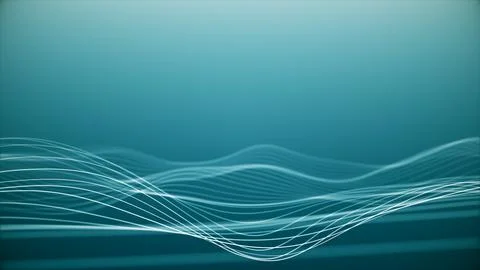 Blue Wave Minimal Background Stock Illustration