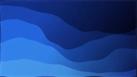 Blue wave motion graphic background with flowing abstract pattern, seamless loop Stock Footage 347940800