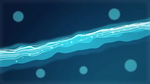 Blue wave motion graphic background with digital data stream texture Stock Footage 347940904