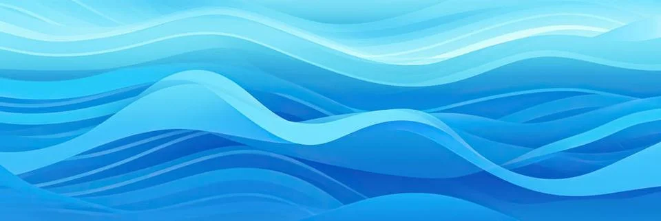 Blue wave pattern background banner astract blue wave pattern background b... Stock Photos