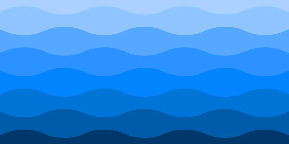 Blue wave pattern Illustrazione stock