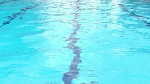 Blue wave in the pool Stock Footage 78142129