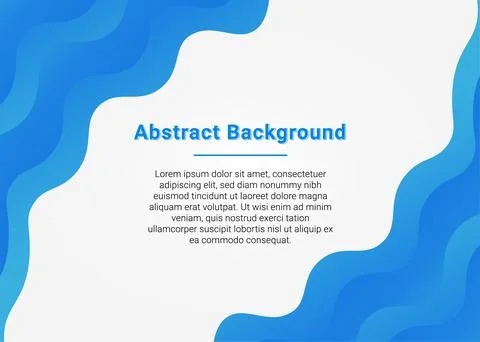 Blue wave presentation background Stock Illustration
