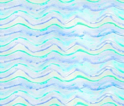 Blue wave seamless pattern. Abstract background for cloth, cover, fabric. Stock Illustration