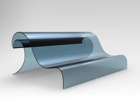 Blue wave Sofa Stock Illustration