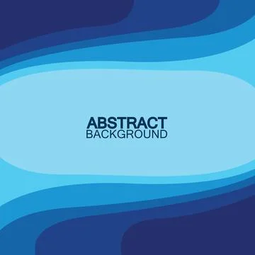 Blue wave vector abstract background flat design stock illustration Stock Illustration