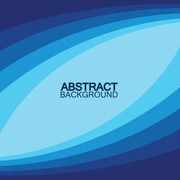 Blue wave vector abstract background flat design stock illustration Stock Illustration