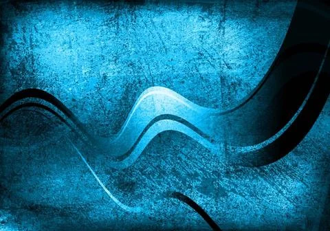 Blue wave vector background. Grunge style eps 10 Blue wave vector backgrou... Stock Photos