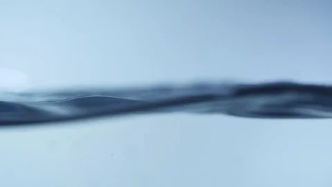 Blue wave water with bubbles , slow motion movement Stock Footage 114584429