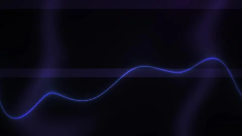 Blue Waveform on Dark Background. Stock Footage 339997589