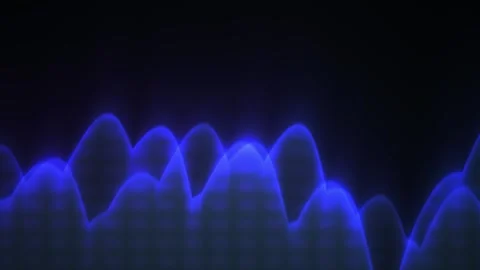 Blue Waveform Graphic Technology Background. Stock Footage 340001175