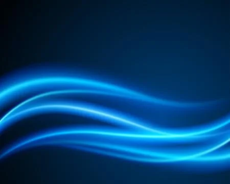 Blue Waves on Abstract Background Stock Illustration