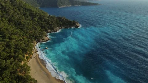 Blue waves and rocks Stock Footage 226945848