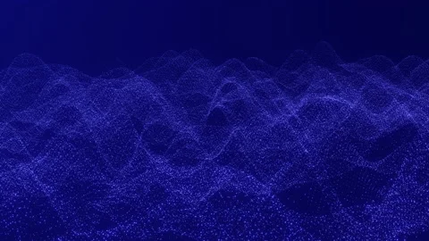 Blue Waves Big Data Abstraction Stockbeeldmateriaal 200986374