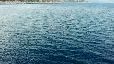 Blue Waves in a Calm Sea Stock Footage 239159984