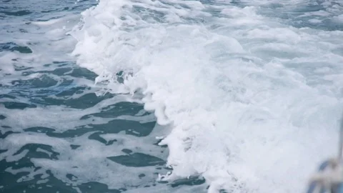 Blue Waves Crashing Stock Footage 91224252