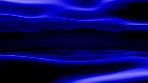 Blue Waves Digital Art Background Loop Animated Stock Footage 318597396