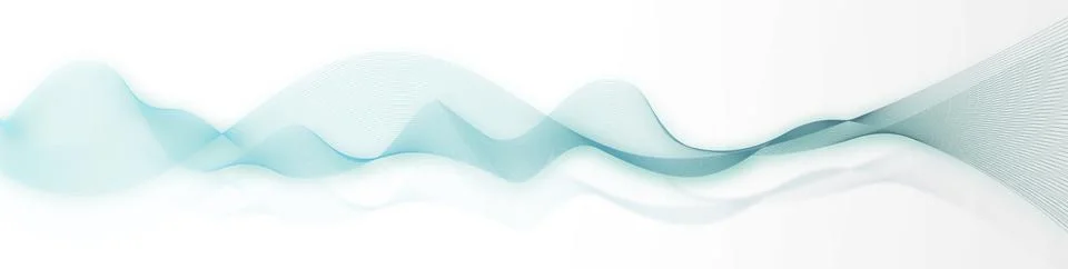 Blue waves horizontal Stock Illustration