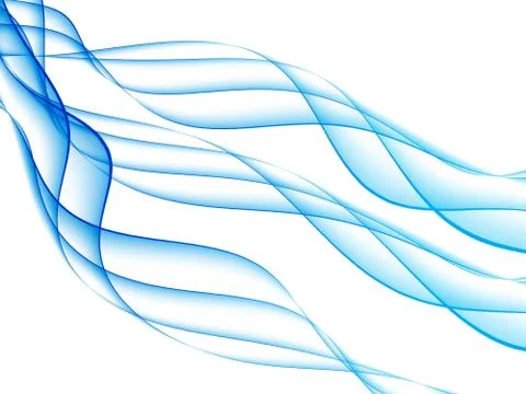 Blue waves Illustrazione stock