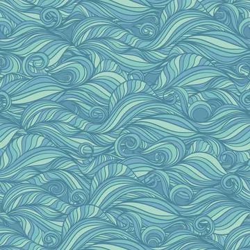 Blue waves Stock Illustration