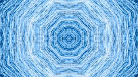Blue waves kaleidoscope effect Video stock 97656051