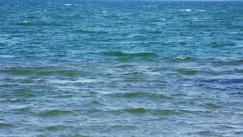 Blue Waves at lake Stock Footage 74313988