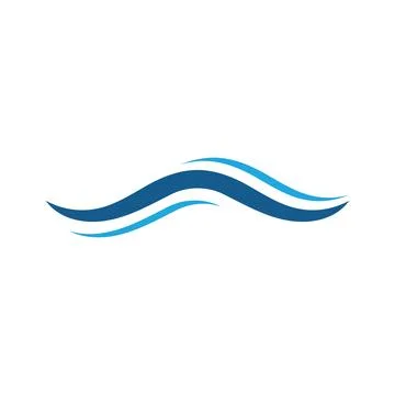 Blue Waves Logo and icon Stock Illustration