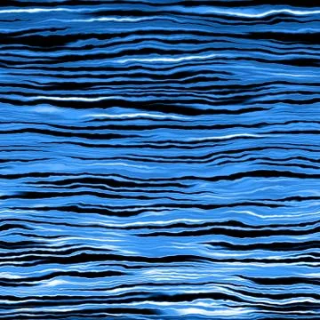 Blue waves pattern made seamless Stock Illustration