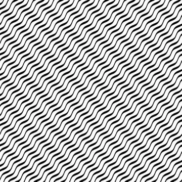 Blue waves pattern in marine style. Illustrazione stock