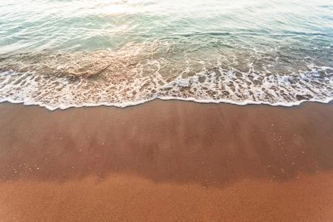 Blue waves in the sand Stock Photos