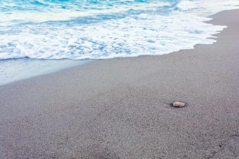 Blue waves in the sand Stock Photos
