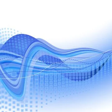 Blue waves. vector Stock Illustration