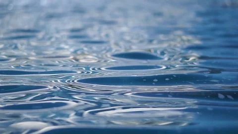 The blue waves, the waves of the fountain Stock Footage