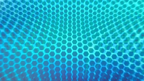 Blue Waving Combs Loop Animation Video stock 70807882