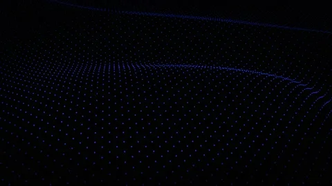 Blue wavy dotted backdrop Stock Footage 196133032