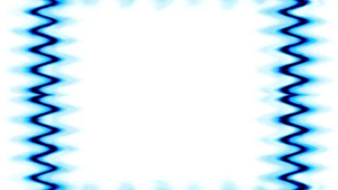 Blue Wavy Frame Stock Footage 284397142