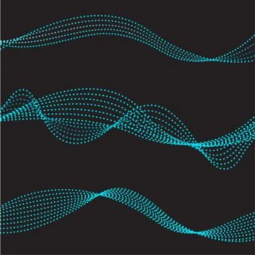 Blue wavy line Stock Illustration