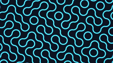 Blue wavy line pattern on dark background Stock Illustration
