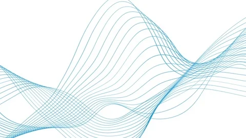Blue Wavy Lines - Abstract Motion Background After Effects Template Stock After Effects