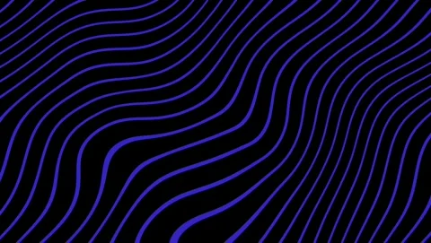 Blue Wavy Lines on Black Background abstract contrast Stock Footage 317452443