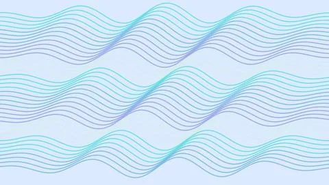 Blue wavy lines pattern on a light background Stock Illustration