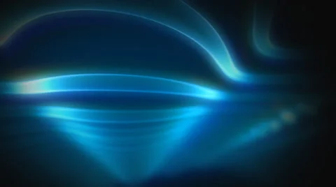 Blue, wavy neon tubes background. Shallow focus. Looping. Clip 2. Video stock 44561212