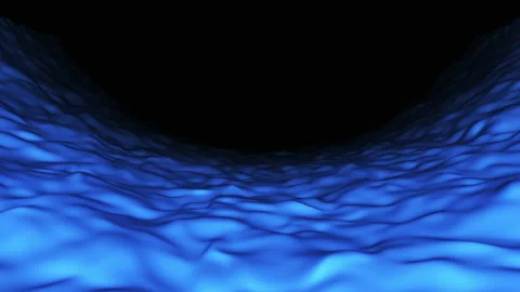Blue wavy reflection surface texture Stock Footage 171038961