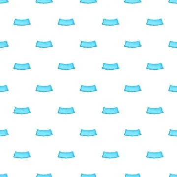 Blue wavy ribbon pattern on white seamless background Stock Illustration