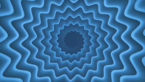 Blue Wavy Spiral Rotating Hypnotic Background Stock-Footage 241205134