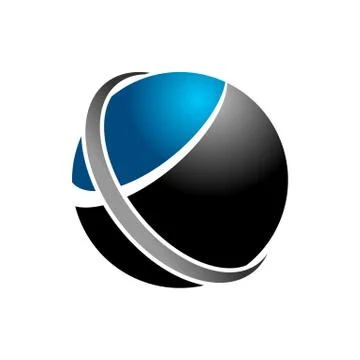 Blue Way Globe Network Symbol Design Stock Illustration