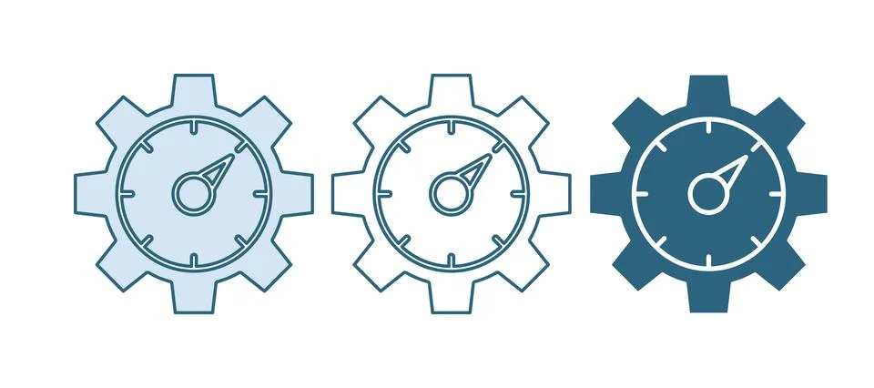 Blue Web analytics information and development website statistic icon isola.. 스톡 일러스트