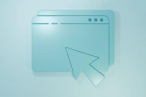 Blue Web design and development concepts icon isolated on blue background. .. Stock Illustration
