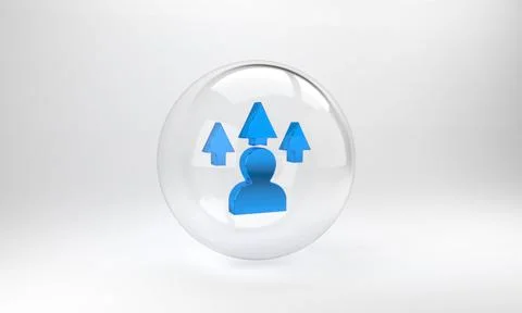 Blue Web design and front end development icon isolated on grey background. G Stock Illustration