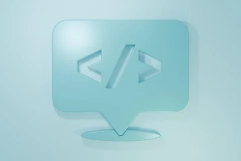 Blue Web design and front end development icon isolated on blue background... イラスト素材